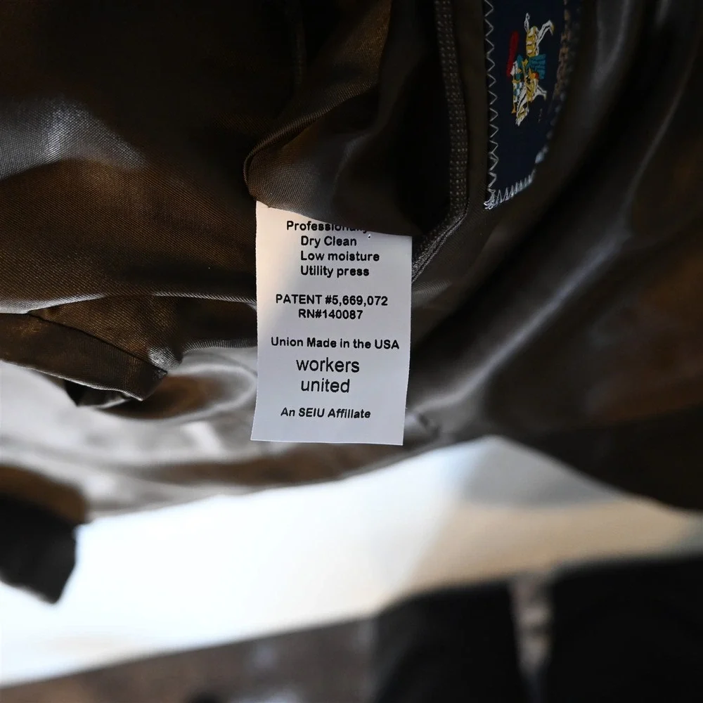 Hart Schaffner Marx 46R‎ Brown Birdseye Wool USA Blazer Suit Jacket Sport Coat